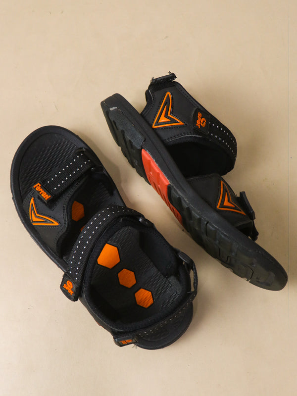 Black Casual Sandal For Mens SC MK36