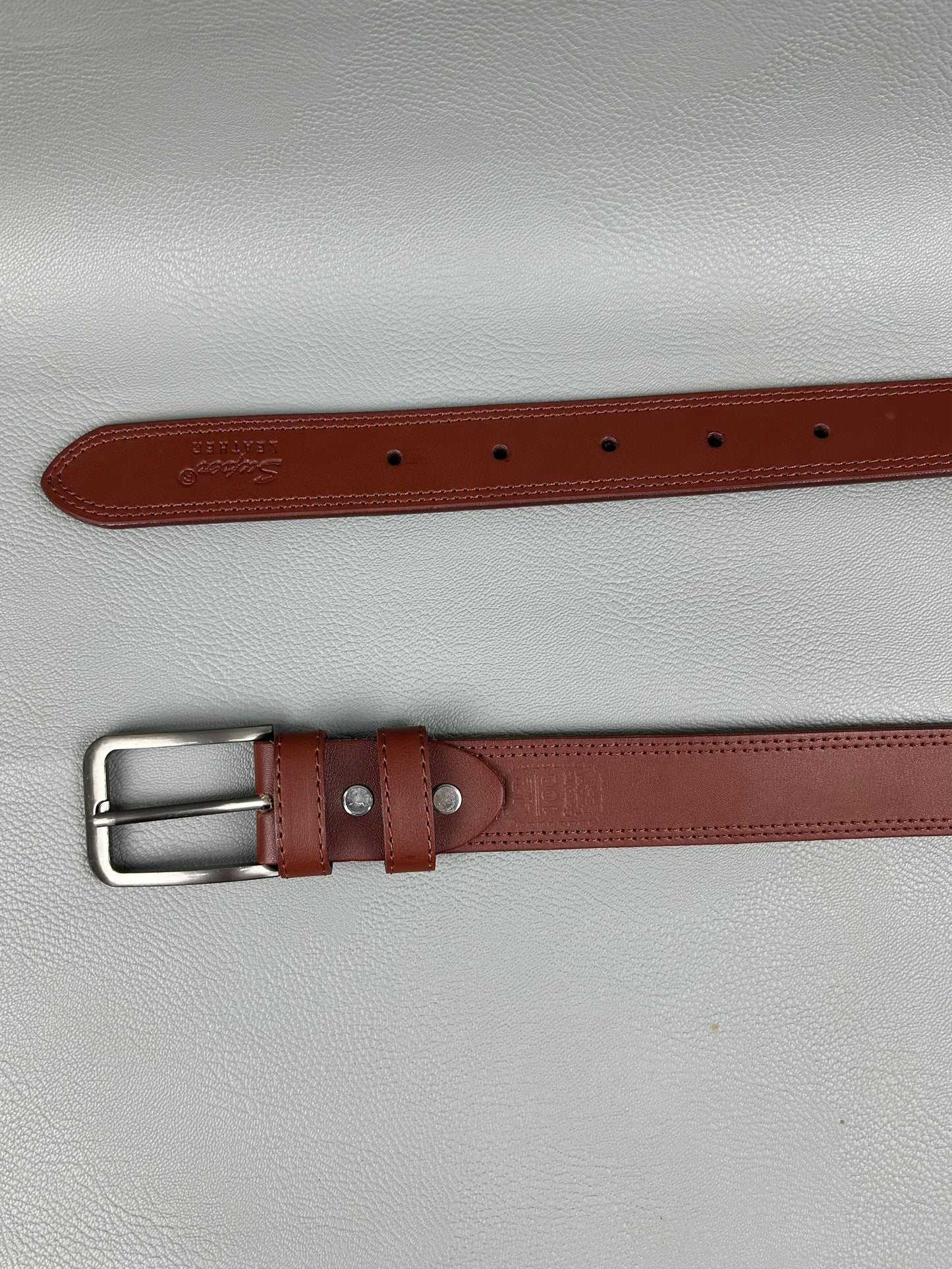 Brown Faux Leather Belt For Men MB31