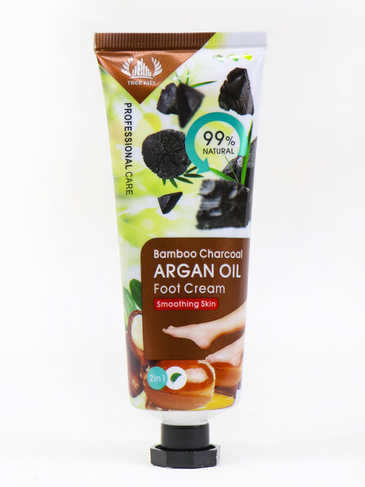 2 in 1 Bamboo Charcoal & Argan Oil Foot Cream