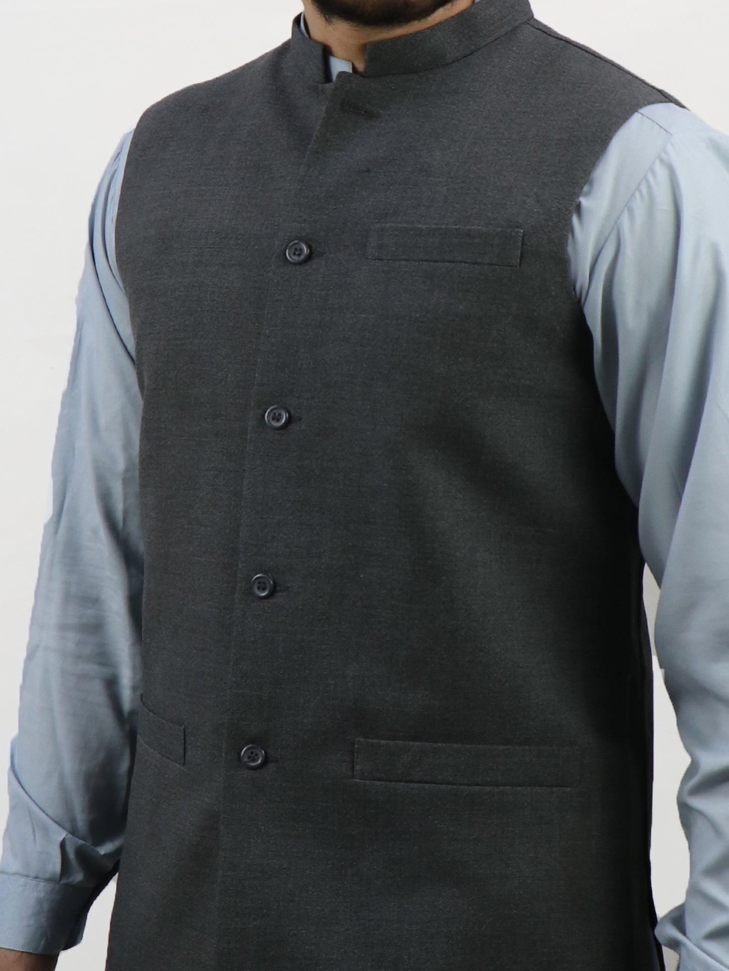 Light Grey Waistcoat for Men MW12