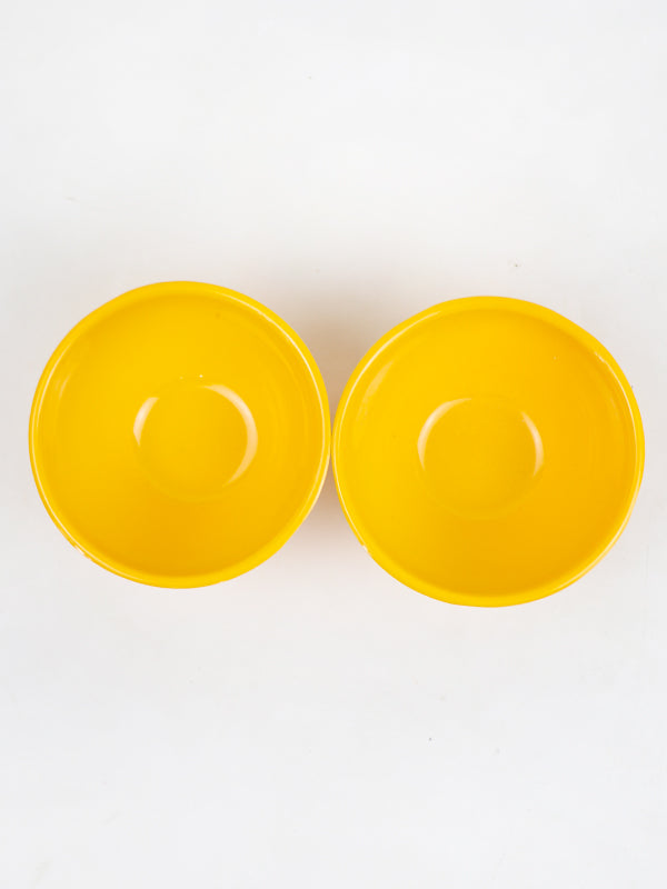 Pack of 2 Melamine Bowls Yellow