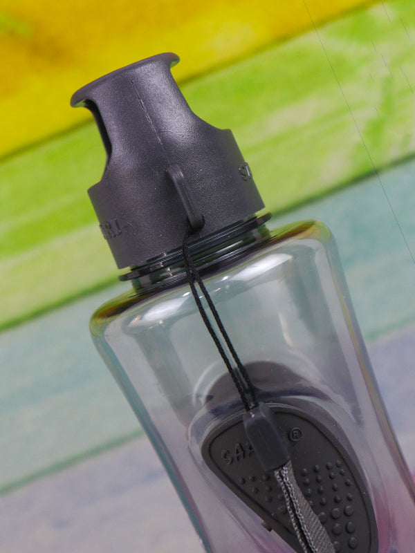 WTB16 Safari Dark Grey Plastic Transparent Water Bottle - 550ML