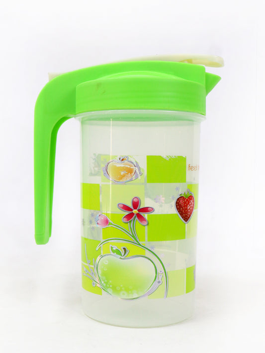 Plastic Printed Water Jug Green