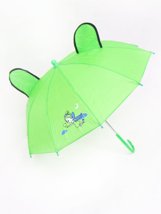 Small Kids Cartoon Umbrella - Green 02