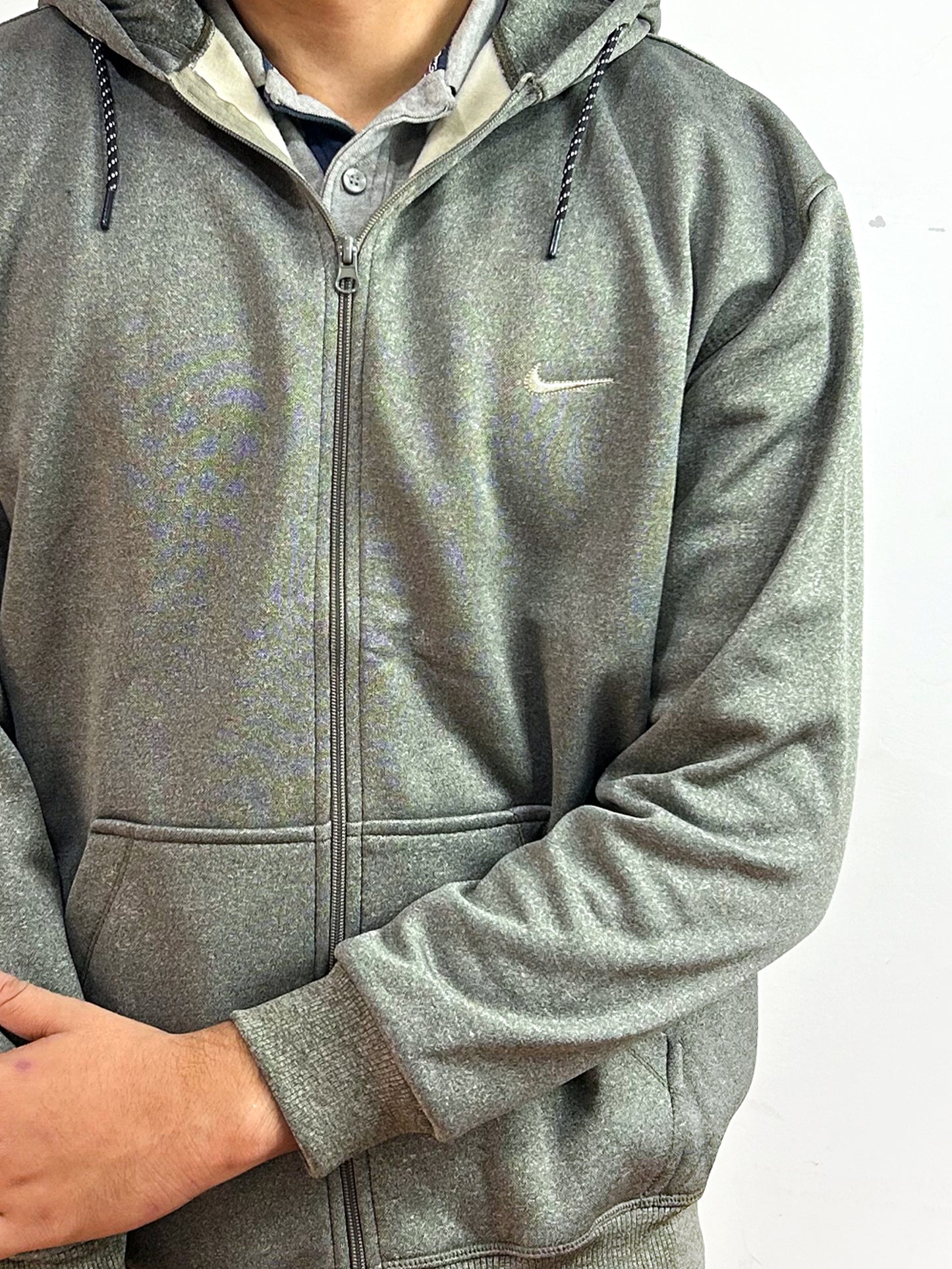 Grey Zipper Hoodie For Men MG MH20