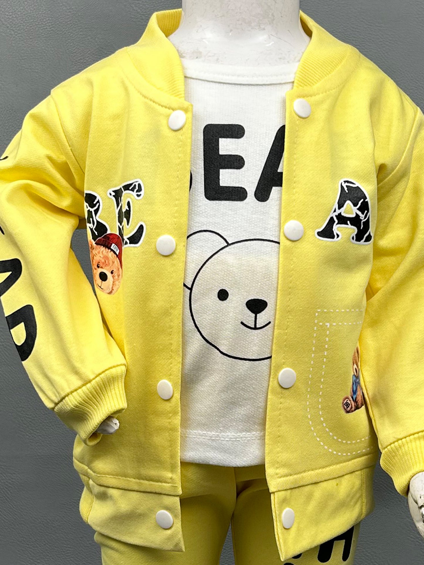 2Yr - 5Yrs Bear Light Yellow Suit For Kids TG BS213