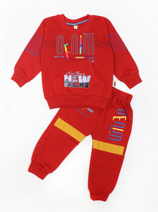 AJ Kids Suit 1Yr - 4Yrs Denim Red