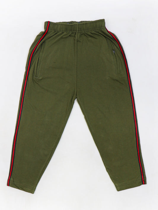 LF Boys Trouser 9Yrs - 14Yrs Jersey Plain Army Green