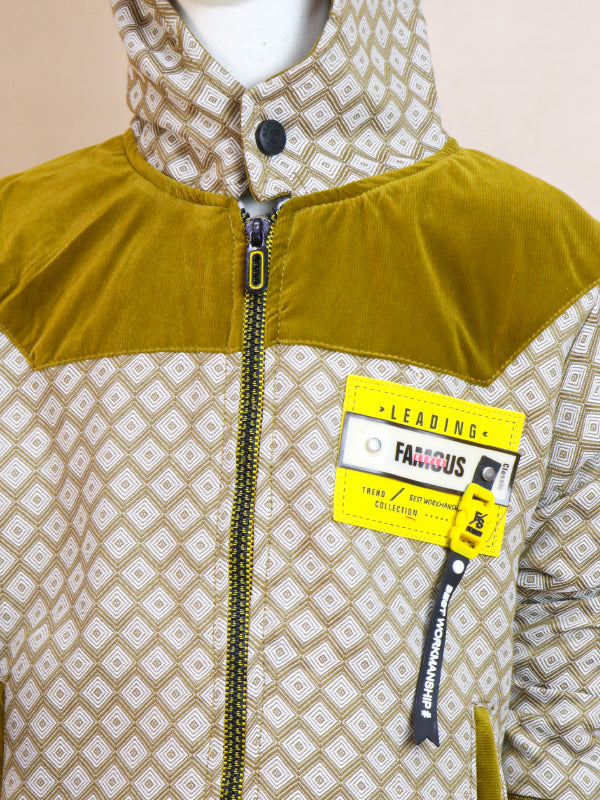 3Yrs - 8Yrs Style Mustard Hooded Jacket For Boys AJ KJ05