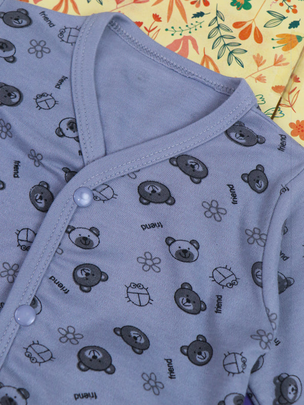 0Mth - 9Mth Friend Grey Baba Suit For Newborns BG NBS70