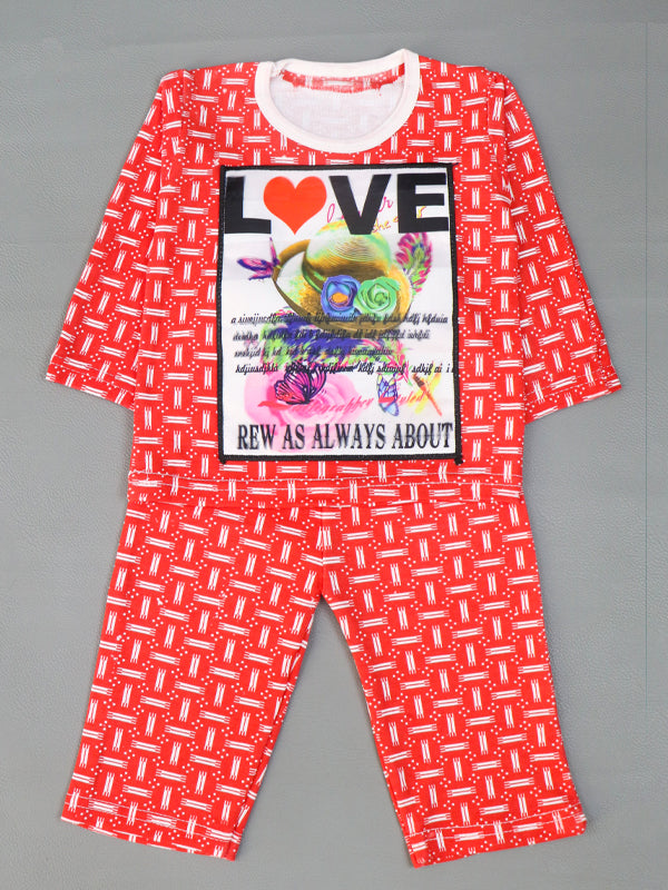 BS61 TG Kids Suit 1Yr - 4Yrs Love Red