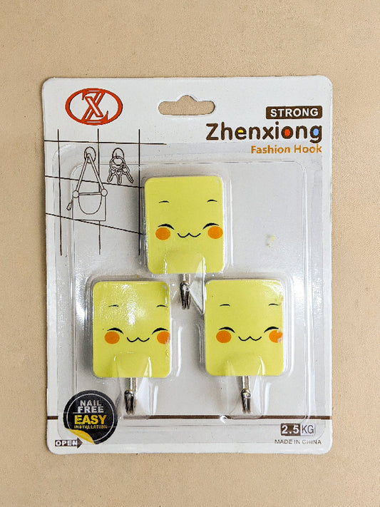 Pack Of 3 Sticky Wall Hooks HK1