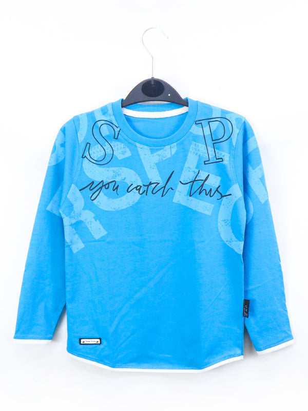 ATT Boys T-Shirt 5Yrs - 10 Yrs Catch This Blue