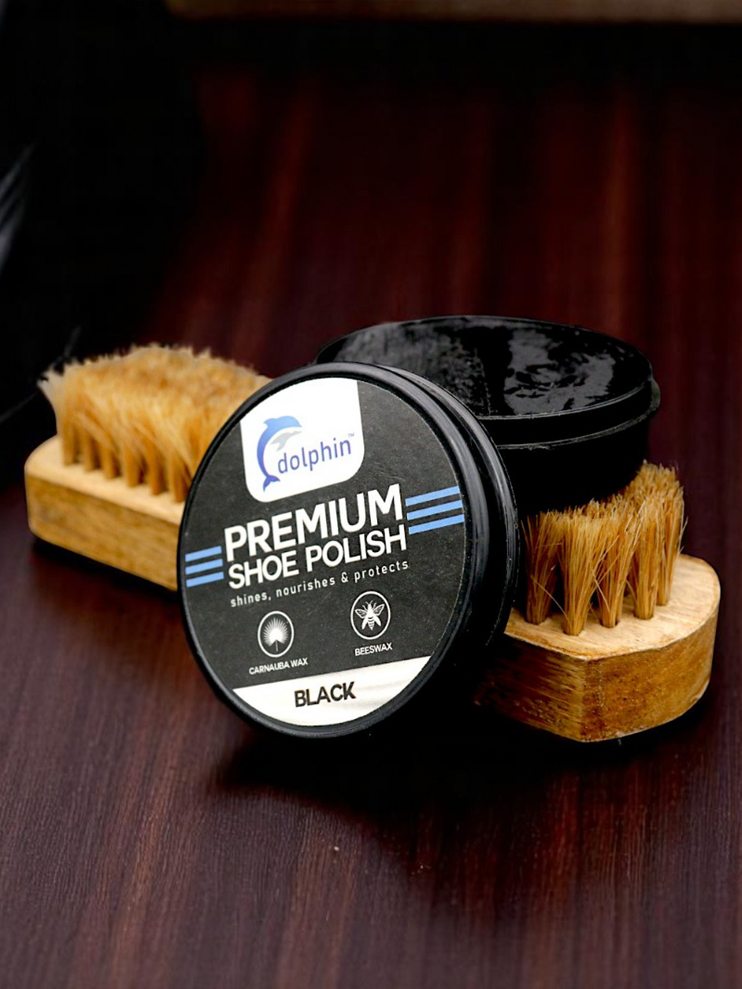 Dolphin Shoe Polish Black SP12
