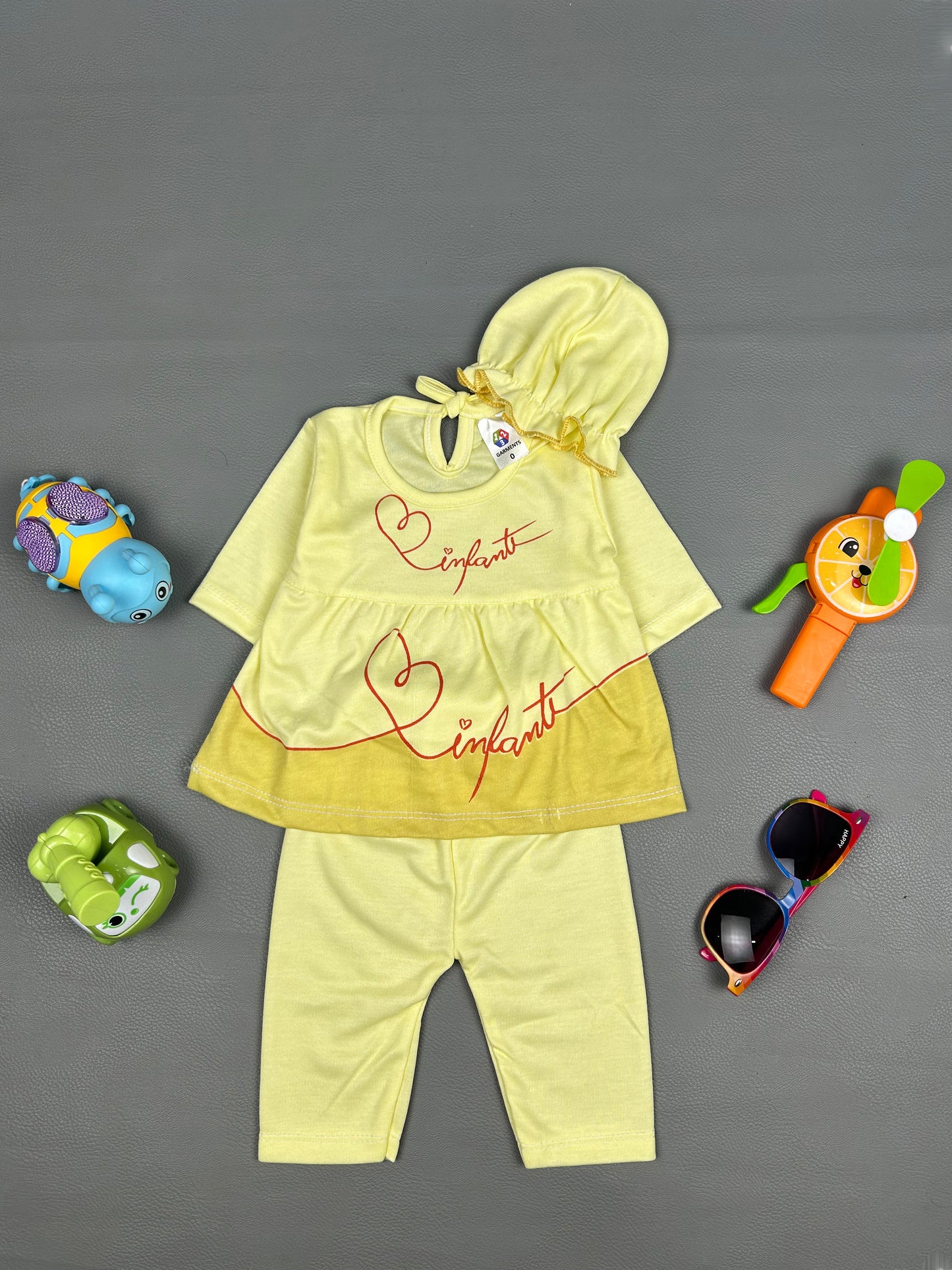 0Mth - 3Mth Implant Yellow Baby Suit For Newborn NBS293