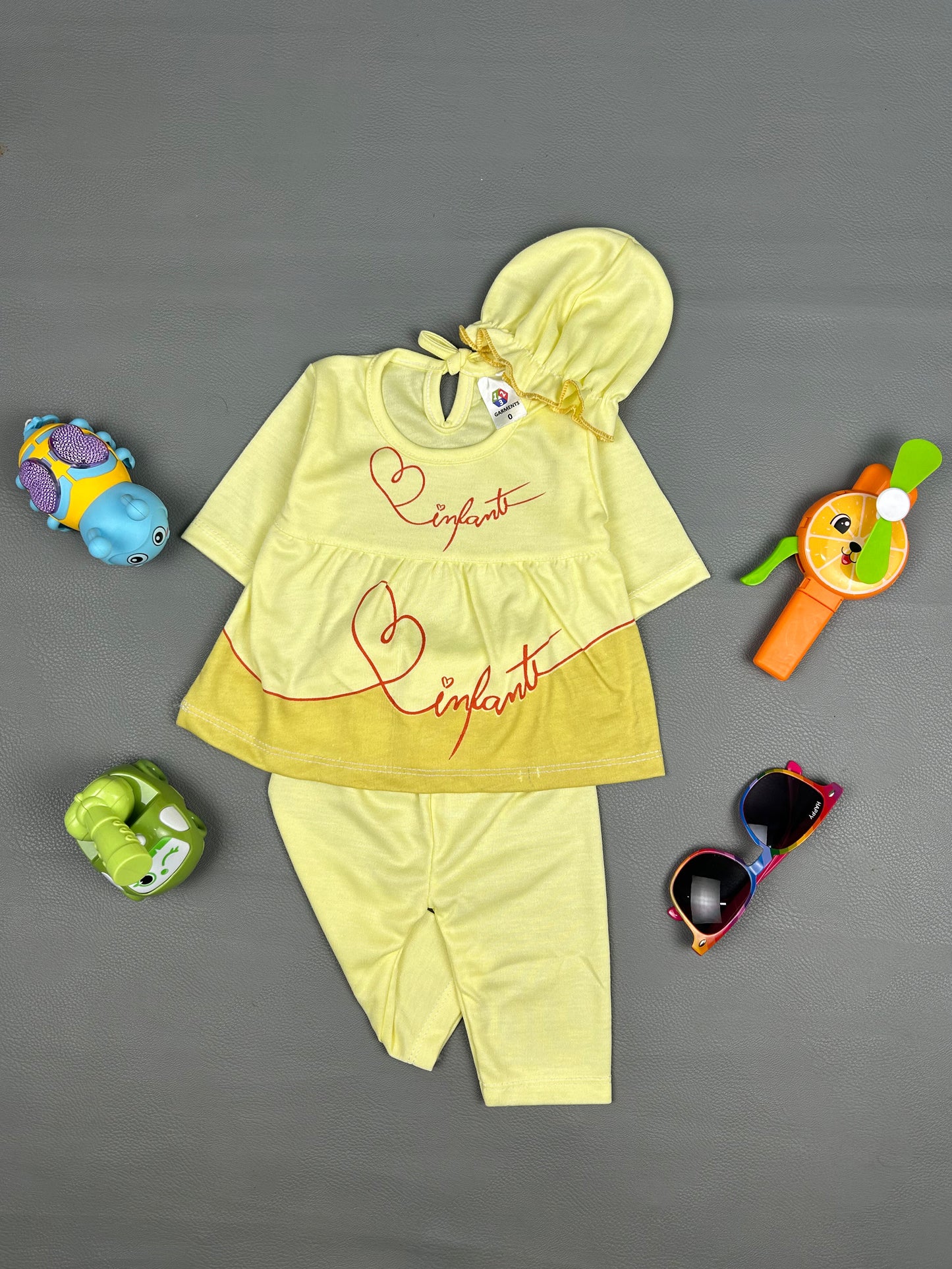 0Mth - 3Mth Implant Yellow Baby Suit For Newborn NBS293