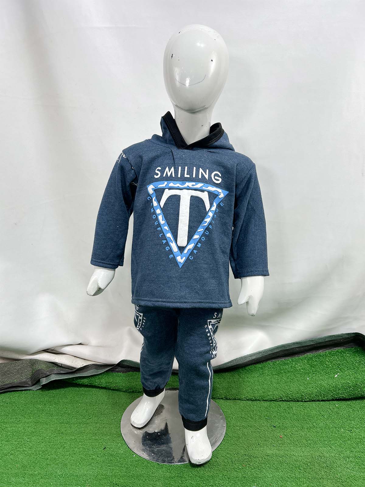 2Yr - 5Yrs Fleece T Blue Suit For Kids SH BS551