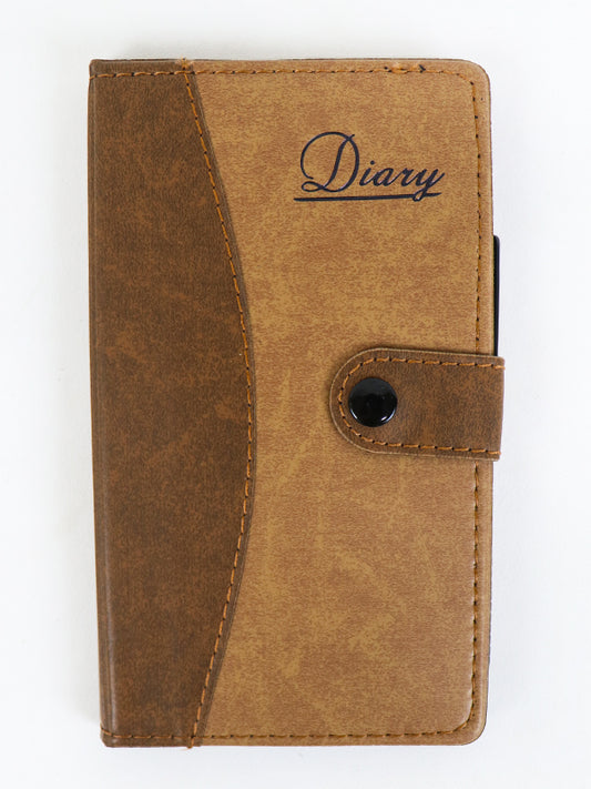 Leather Styled Diary Light Brown