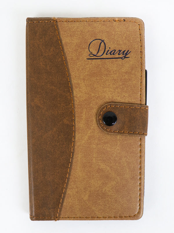 Leather Styled Diary Light Brown