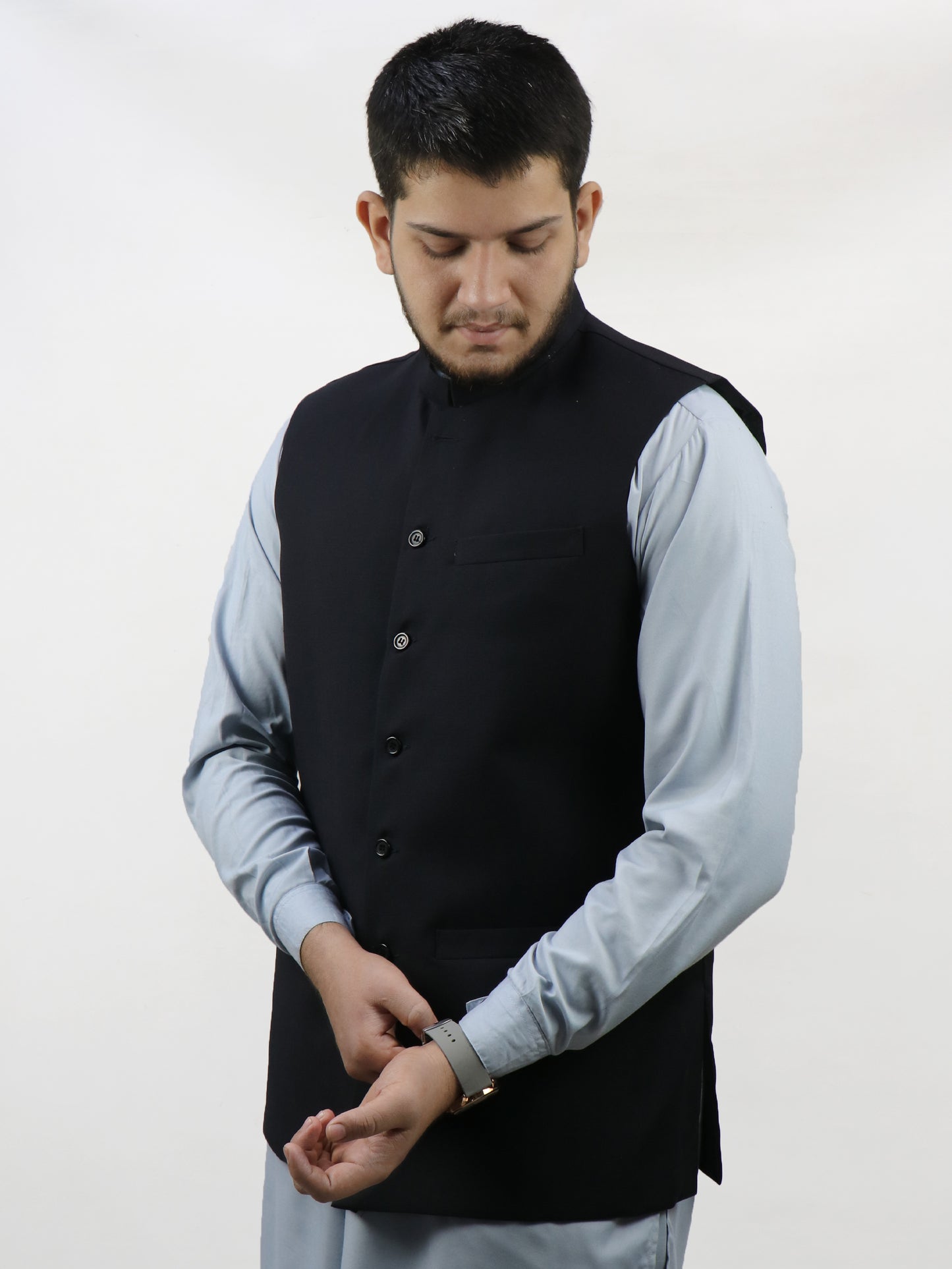 Dark Blue Waistcoat for Men MW02