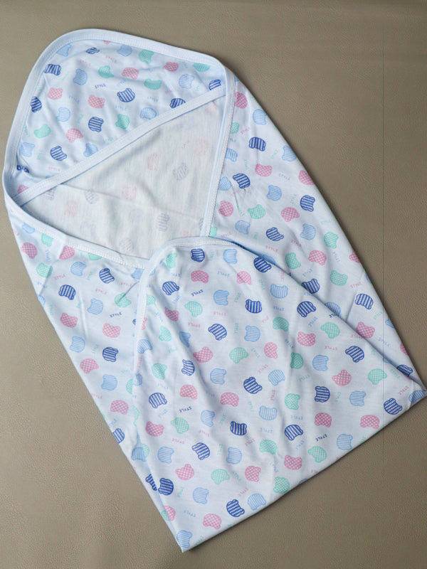 Light Blue Wrapping Sheet For Newborn NWS03