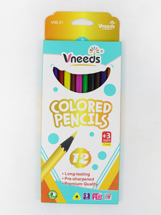 Vneeds Set of 12 Colored Pencils