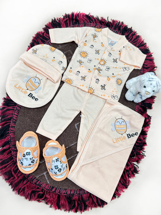 0Mth - 3Mth Little Bee 5Pcs Gift Set For Newborn HG NBGS220