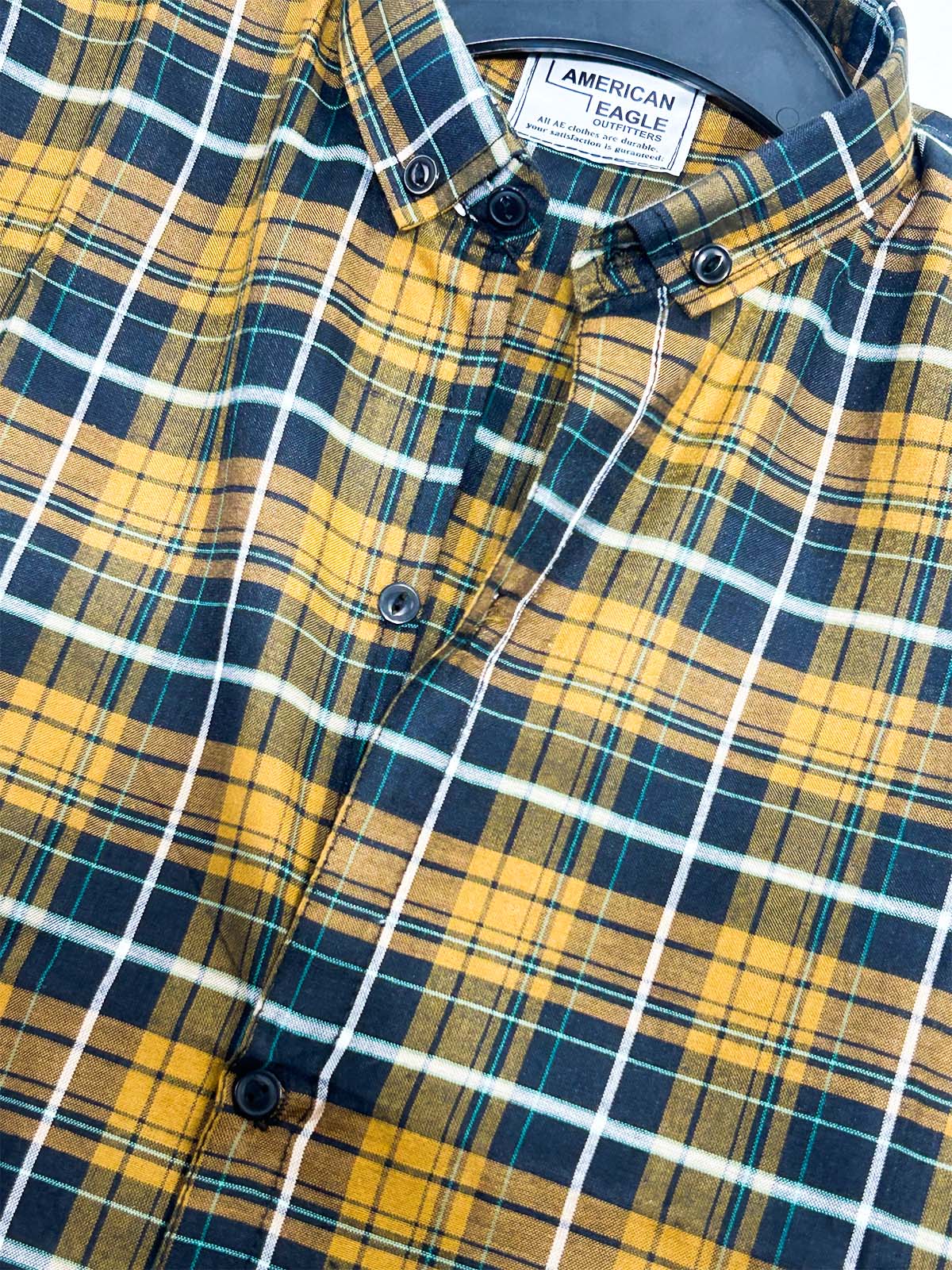 Yellow Checks Casual Shirt For Men MCS140