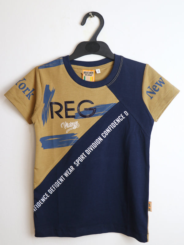 AJ Boys T-Shirt 2.5Yrs - 8 Yrs REG Blue