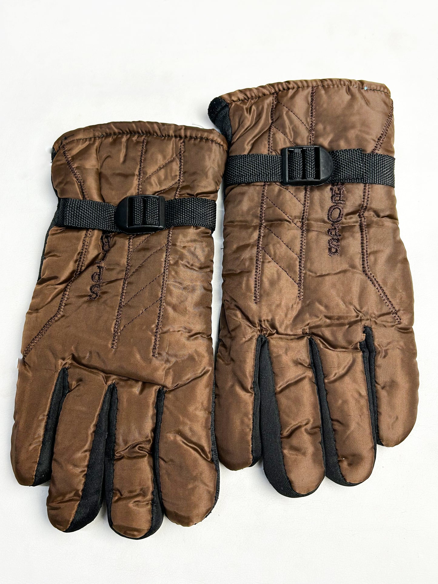 Dark Brown Winter Gloves For Women / Girls Winter Gloves / Full Finger Gloves WG09