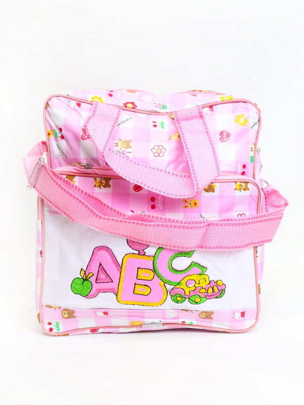 Newborn Baby Diapers Bag ABC Light Pink