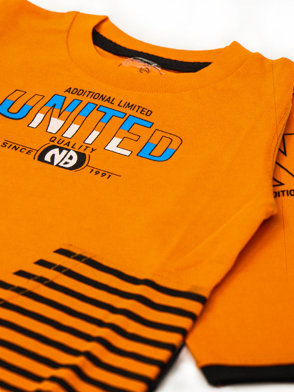ATT Boys T-Shirt 1.5 Yrs - 3.5 Yrs United Orange