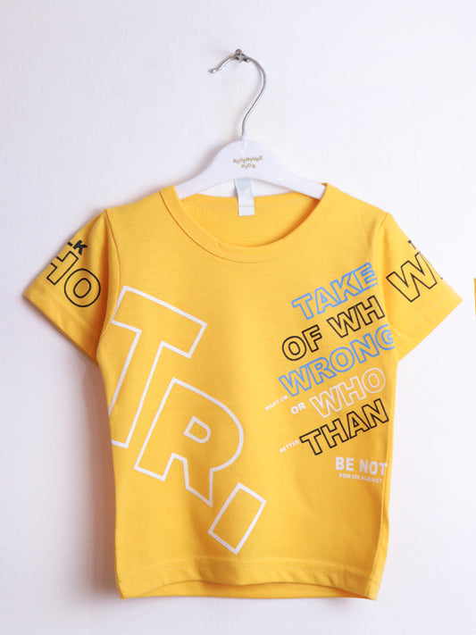 ATT Boys T-Shirt 1 Yrs - 4 Yrs TR Yellow