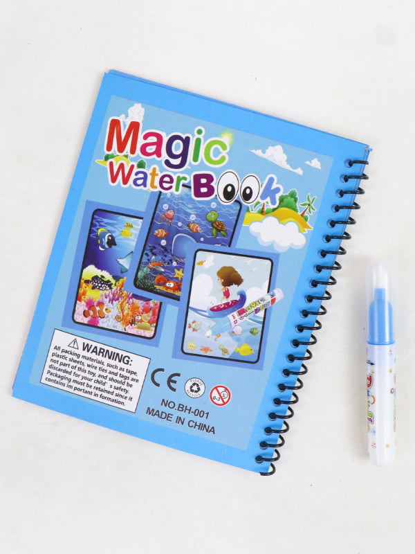 Magic Water Book for Kids Shark Blue