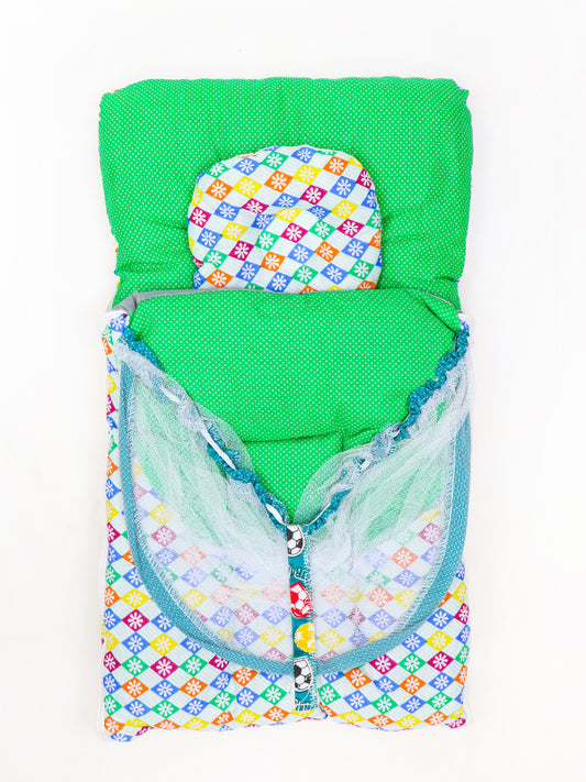 NV 2Pcs Newborn Baby Sleeping Bag With Mosquito Net 02 Green