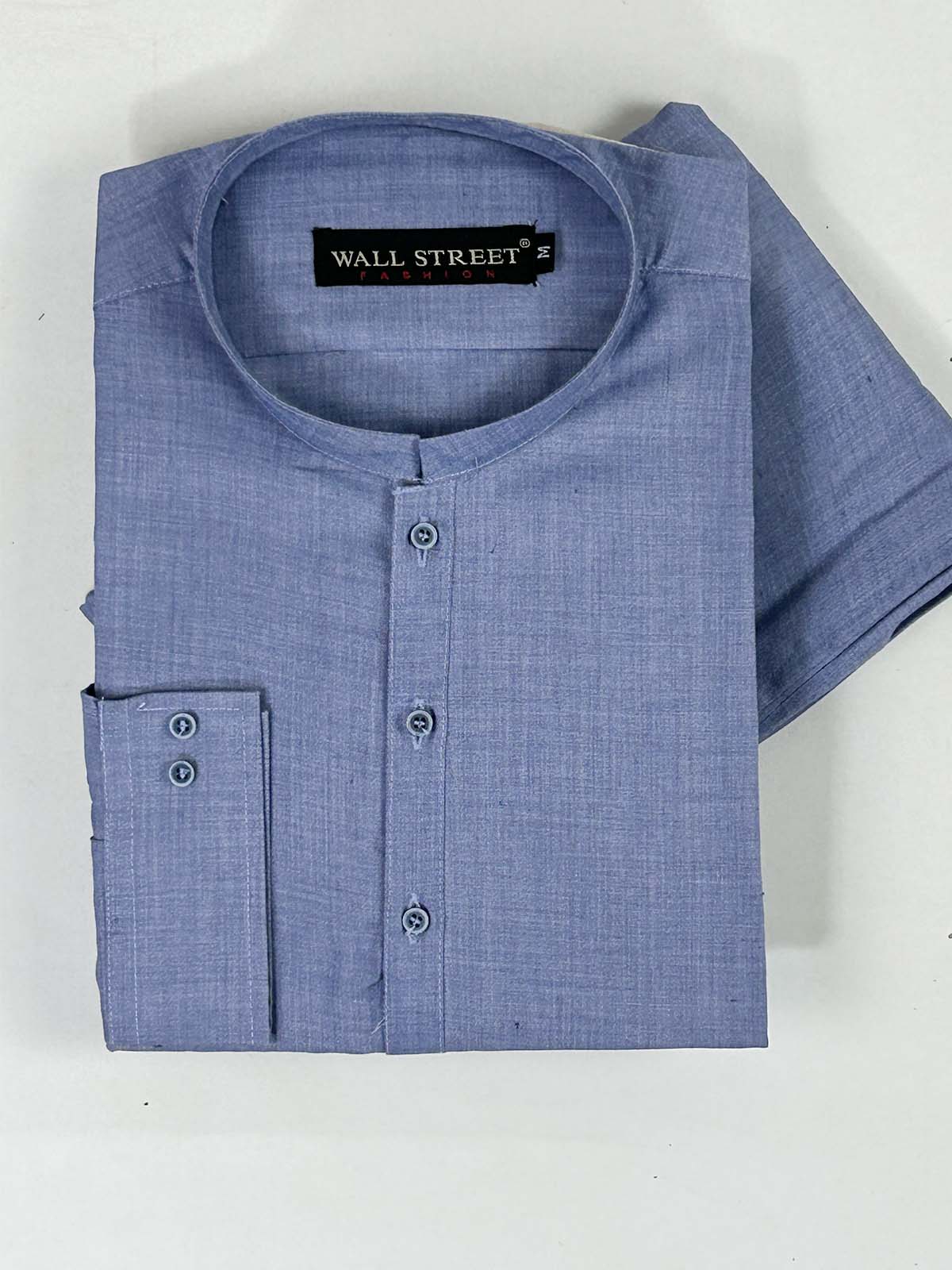 831-1 Blue Stitched Kurta Pajama Suit For Men MSK281