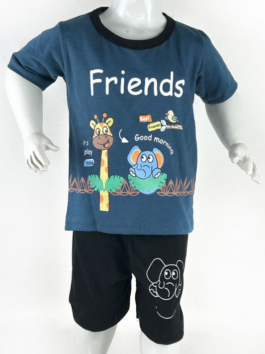 1Yr - 4Yrs Kids Suit Friend Navy Blue BS422