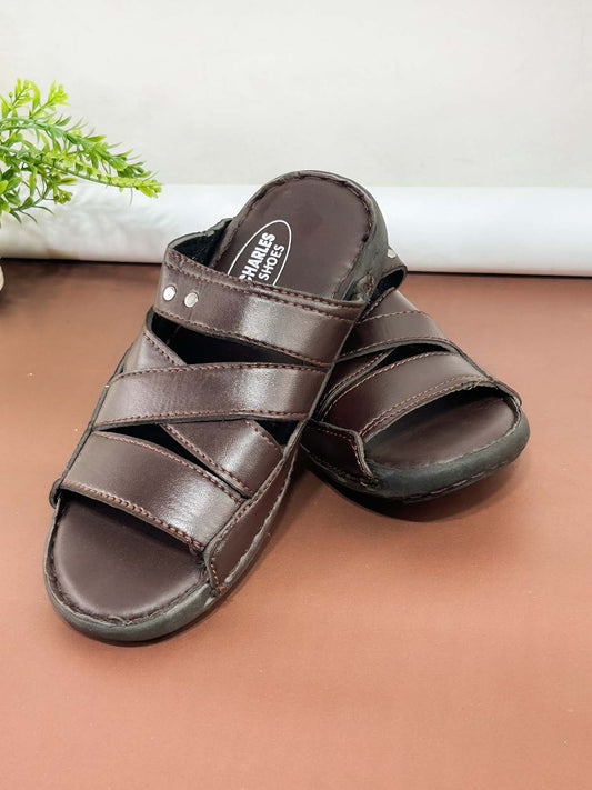 Brown Casual Slippers for Men MC157