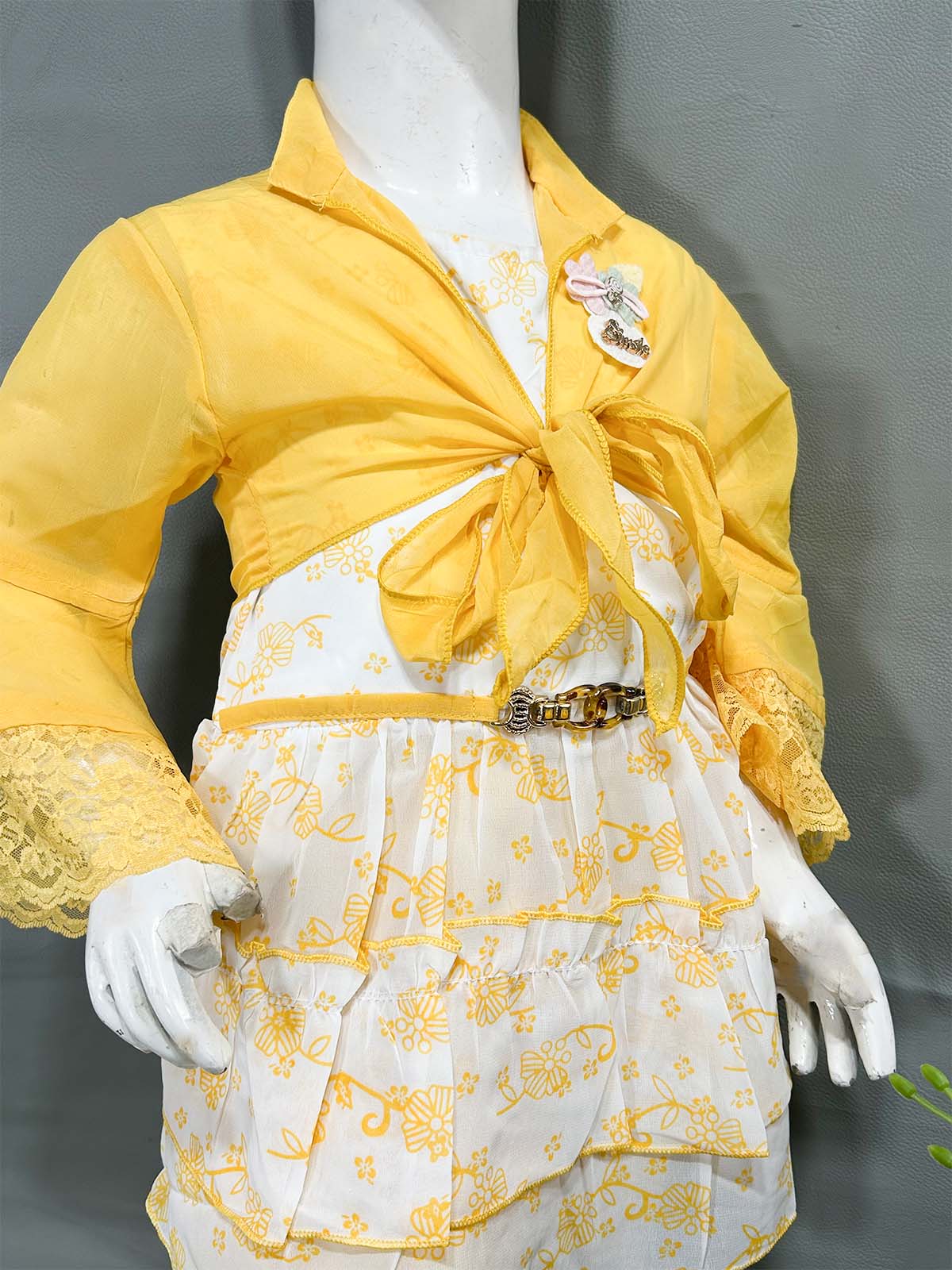 5Yr - 8Yrs Yellow Suit For Girls WG GS363