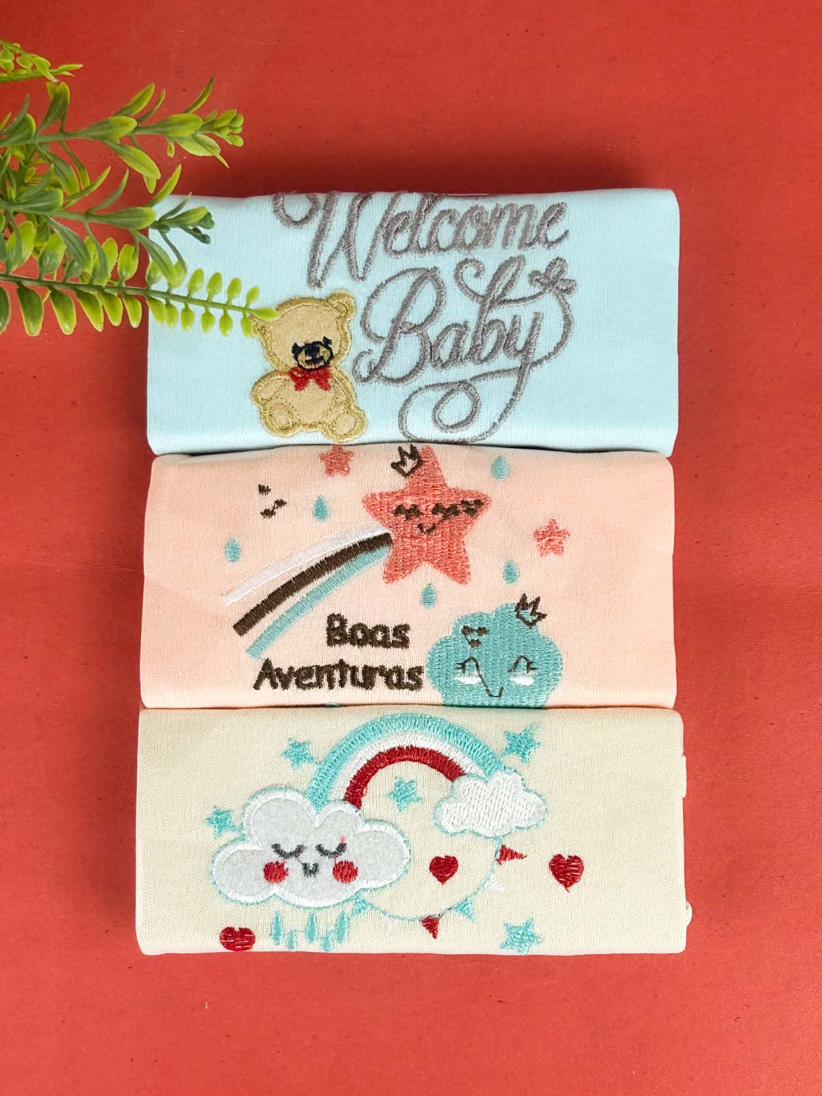 0Mth - 3Mth Pack of 3 Bodysuit Romper For Newborn HG NBR127