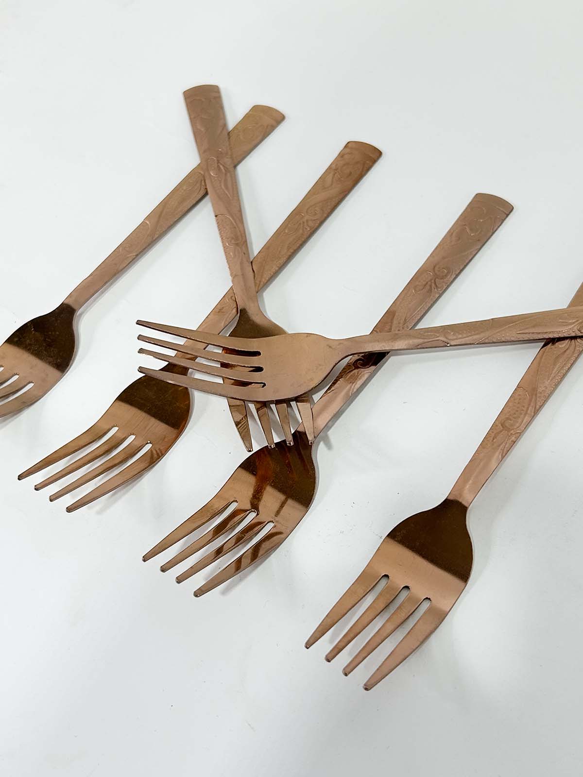 Pack of 6 Stainless Steel Dinner Fork 01 D118