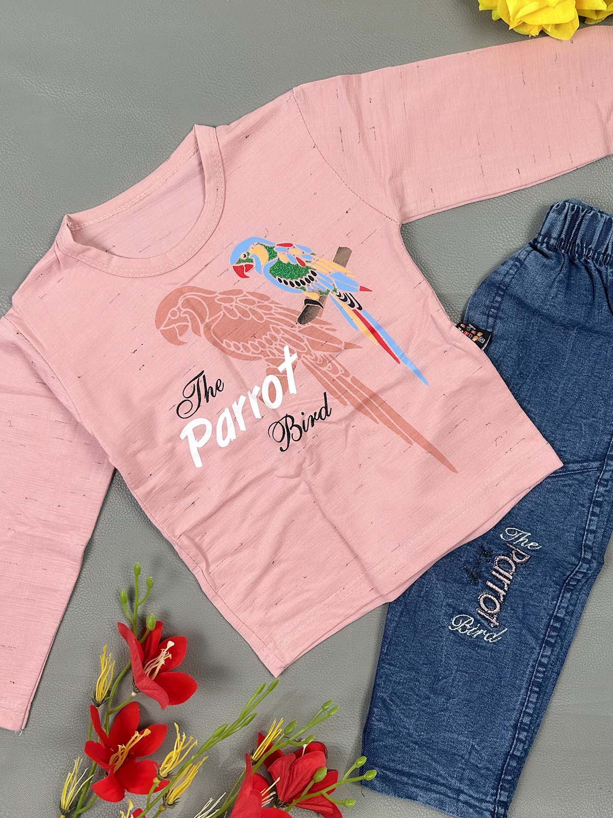 1Yr - 4Yrs Parrot Pink Suit For Kids RZ BS738