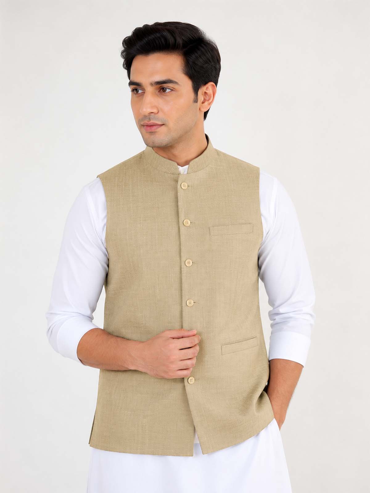 Fawn Waistcoat for Men MW09