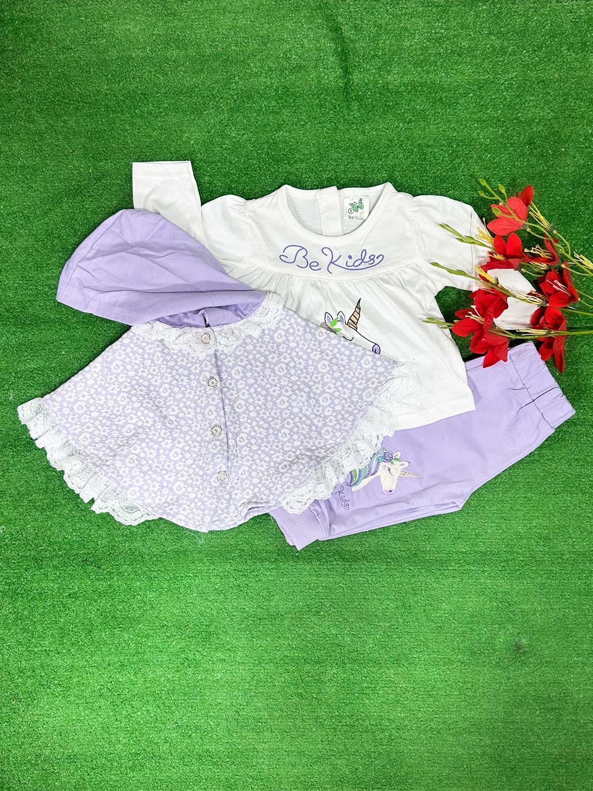 0Mth - 6Mth Purple Suit For Newborns NBS665