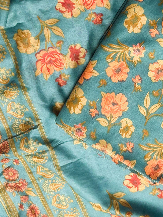 3Pcs Unstitched Digital Lawn Suit For Women WU242