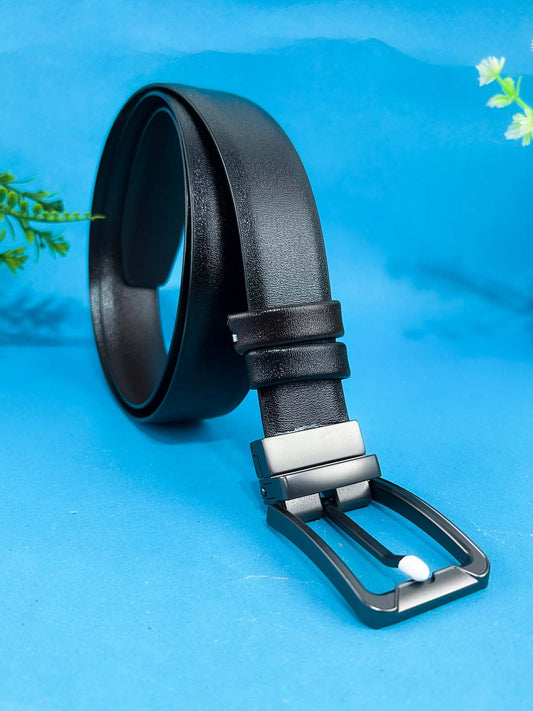 2 in 1 Black and Brown Faux Leather Belt For Men MB94