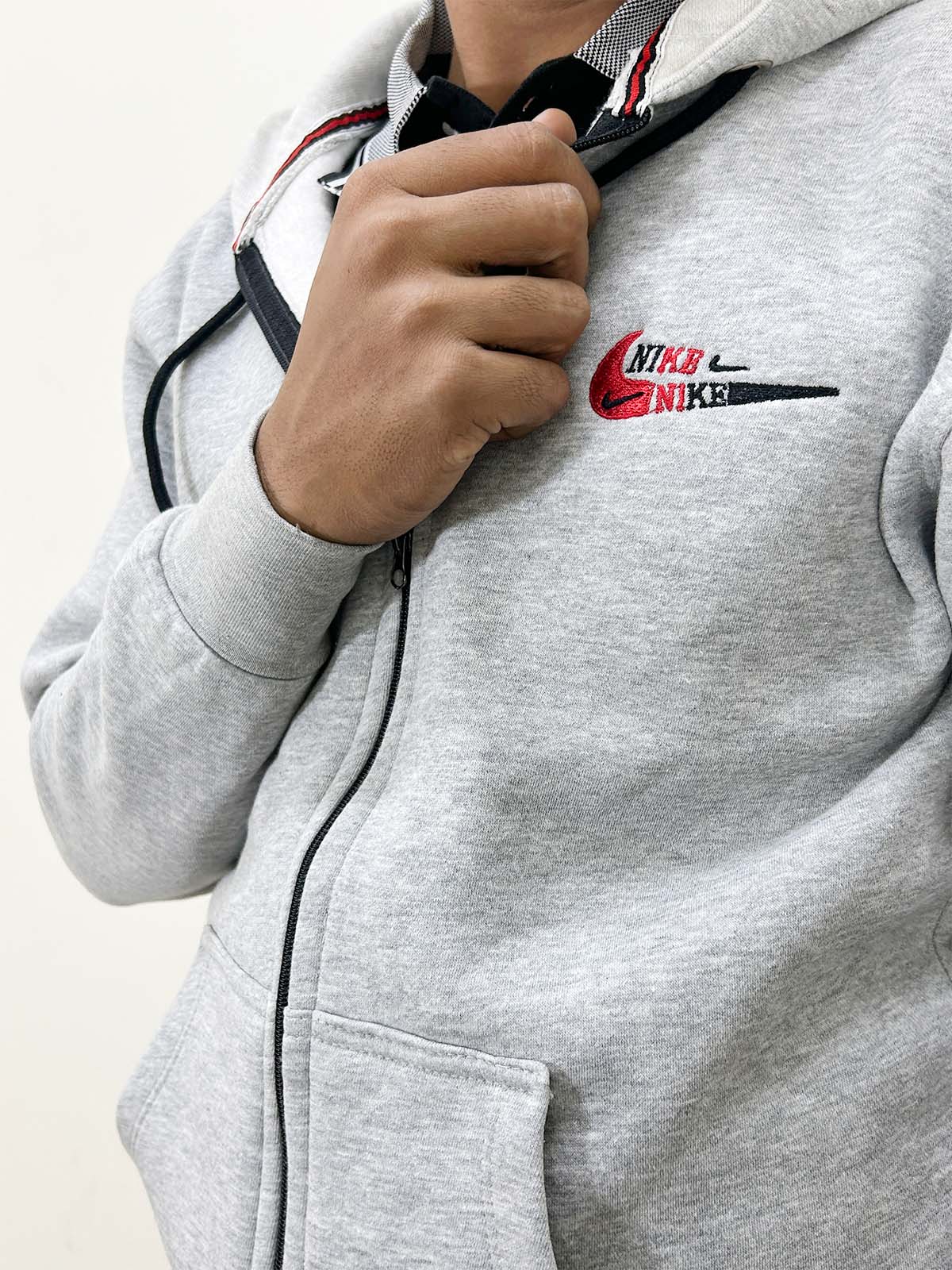 Unisex Light Grey Zipper MH32