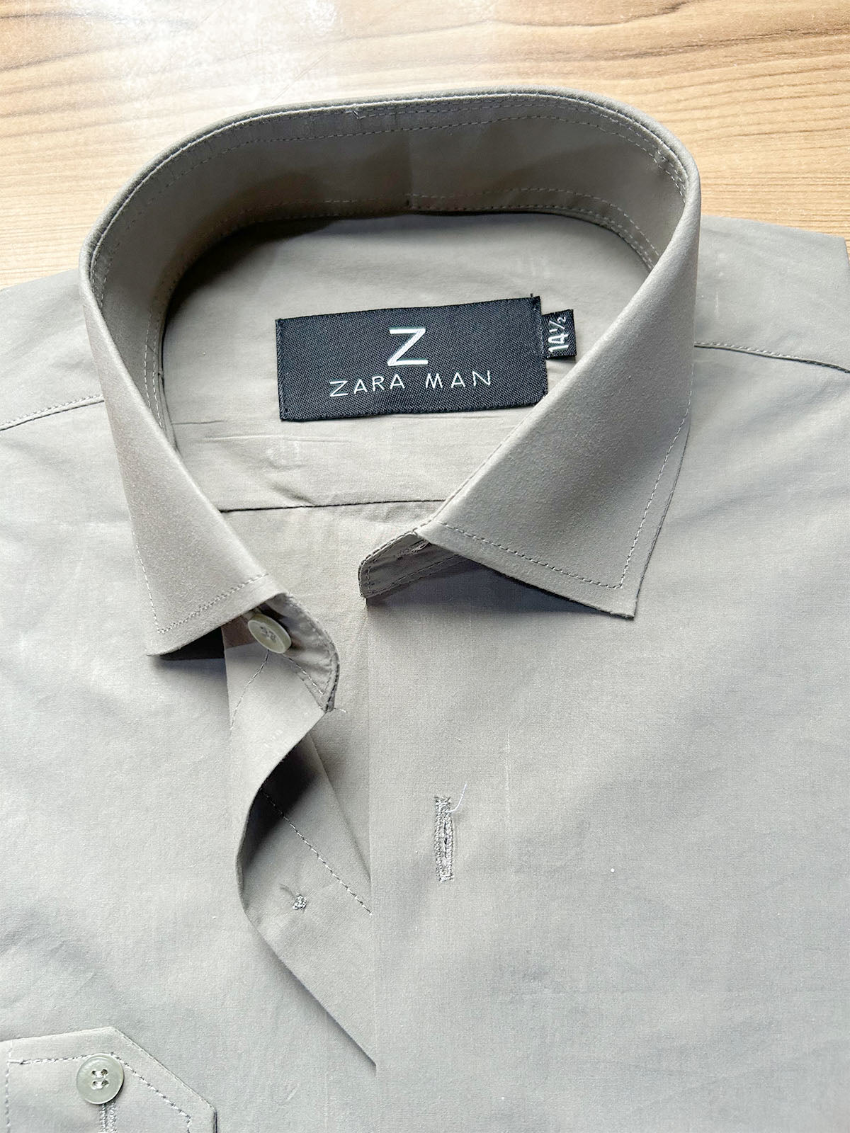 MFS727 100% Cotton Olive Taupe Formal Dress Shirt For Men