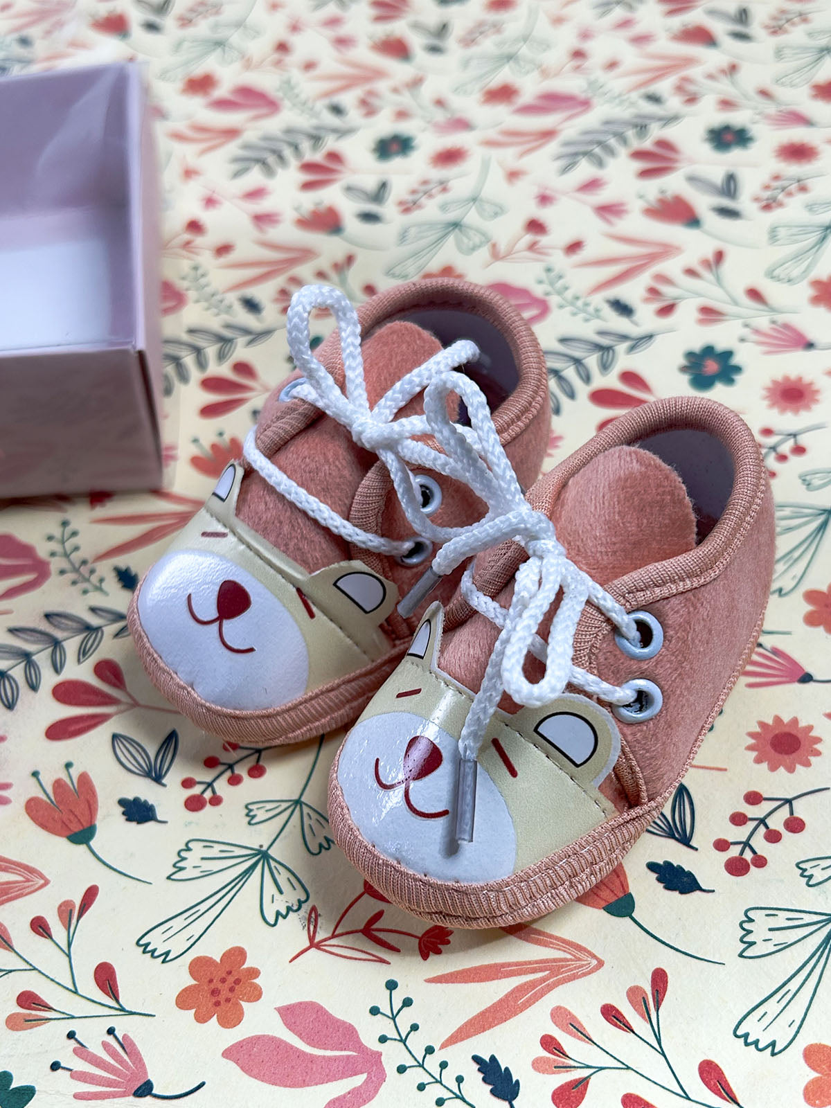 Peach Bootie For Newborn NB97