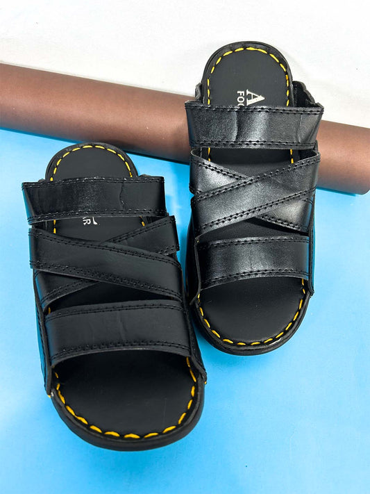 Black Casual Slippers for Men MC152